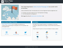 Tablet Screenshot of musical-fanpage.de